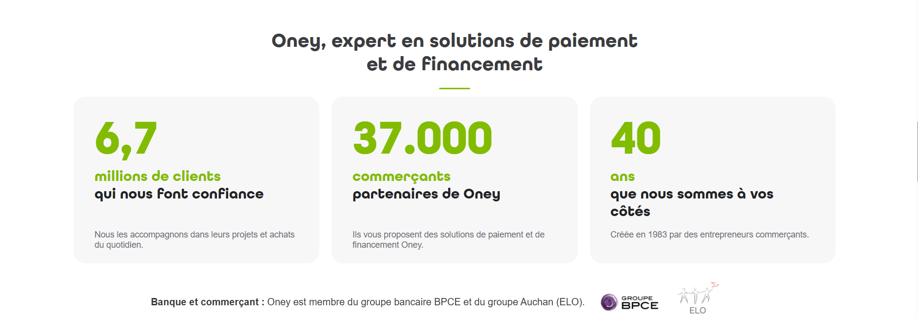 Oney, expert en solutions de paiement et de financement – 6,7 millions de clients, 37 000 commerçants partenaires et 40 ans d’expérience aux côtés de Fontainebleau Bike Shop.